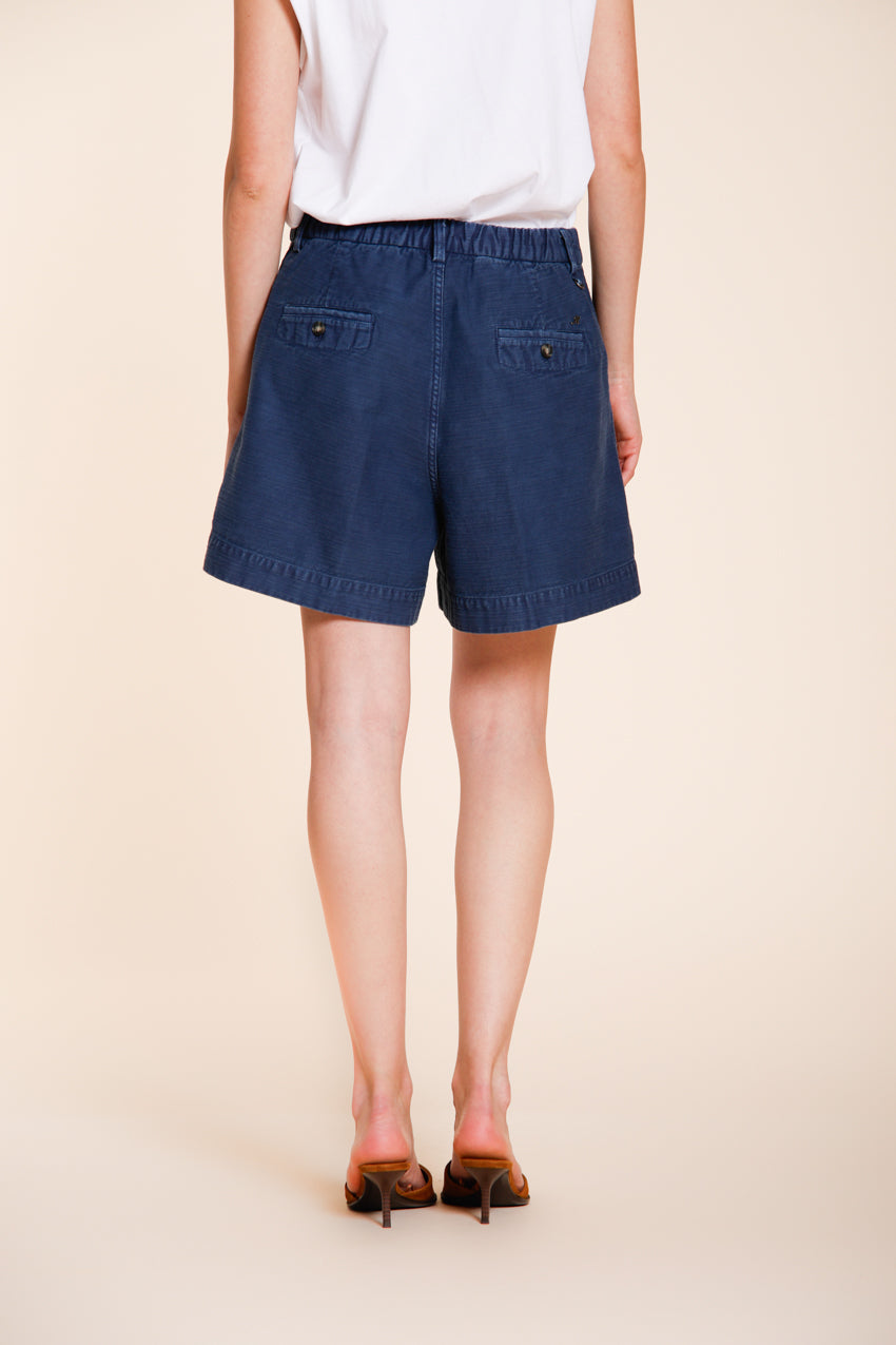 Dallas women's cargo bermuda in slub cotton relaxed fit