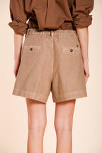 Dallas women's cargo bermuda in slub cotton relaxed fit