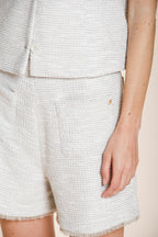 Jolie Bermuda Chino Damen aus Reiskorn-Jersey relaxed fit