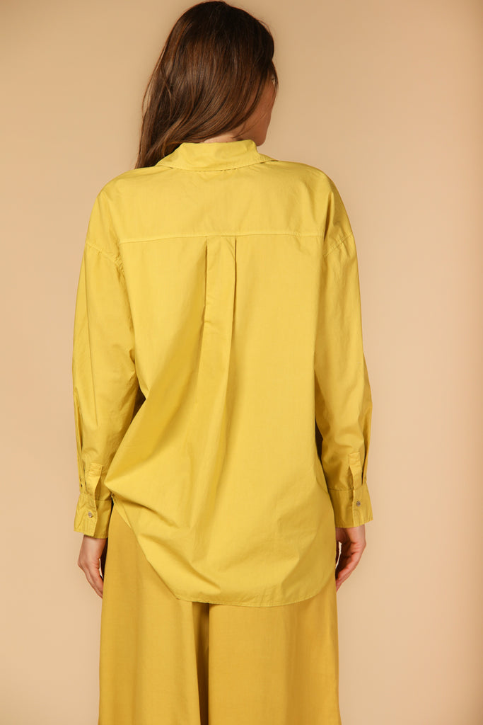 Image 4 de chemise femme modèle Lauren en jaune, coupe oversize de Mason's