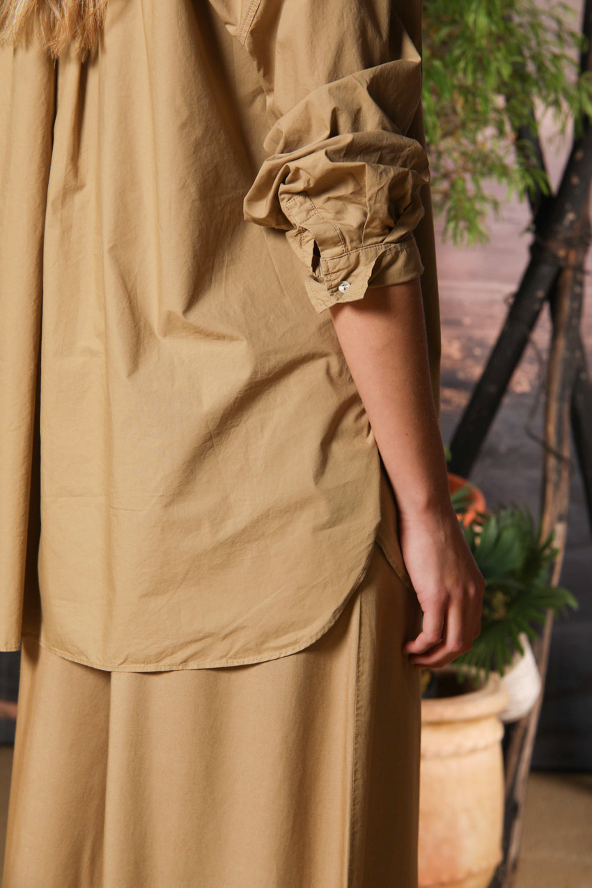 Lauren chemise femme à manches longues en popeline