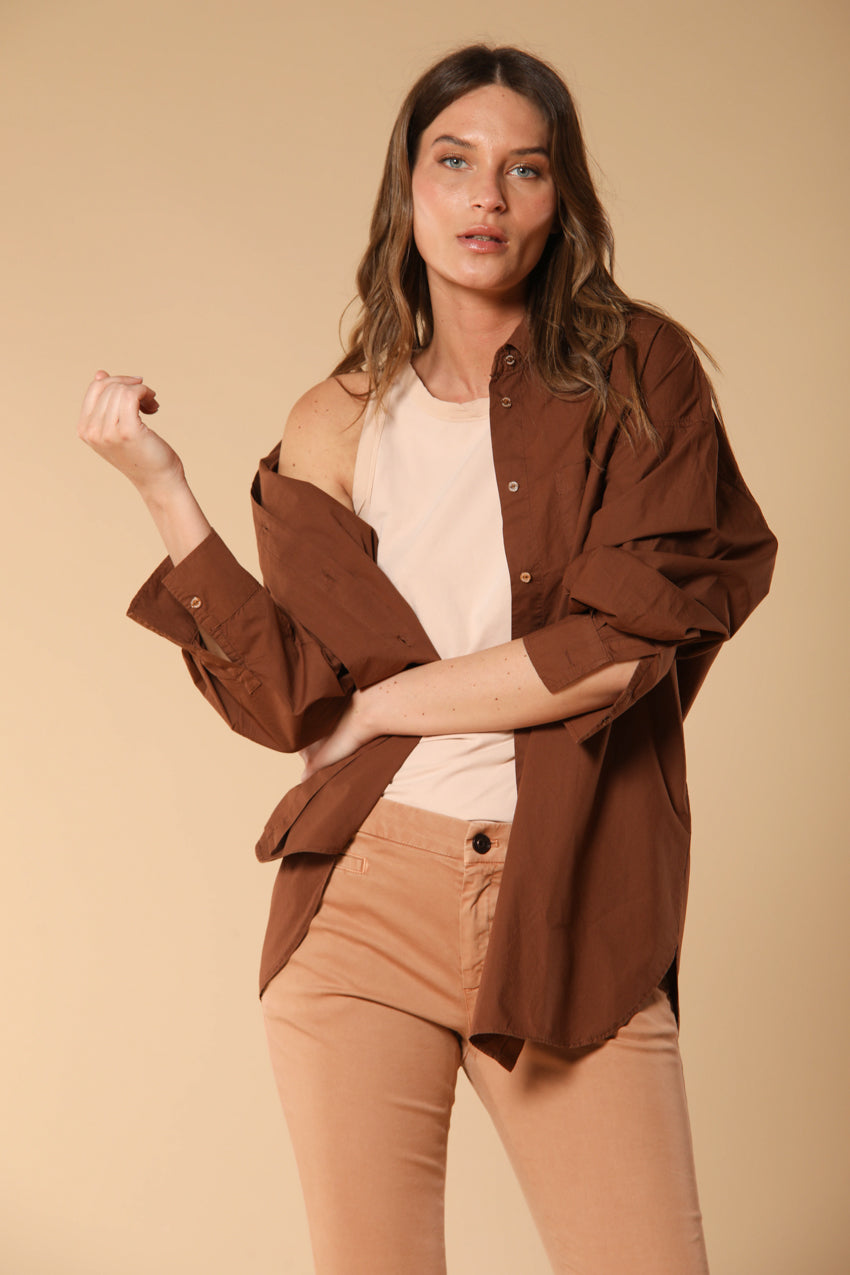 Lauren women's shirt long-sleeved in poplin