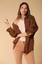 Lauren women's shirt long-sleeved in poplin