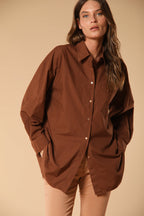Lauren women's shirt long-sleeved in poplin