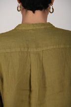 Delhi chemise femme à manches longues en toile de lin