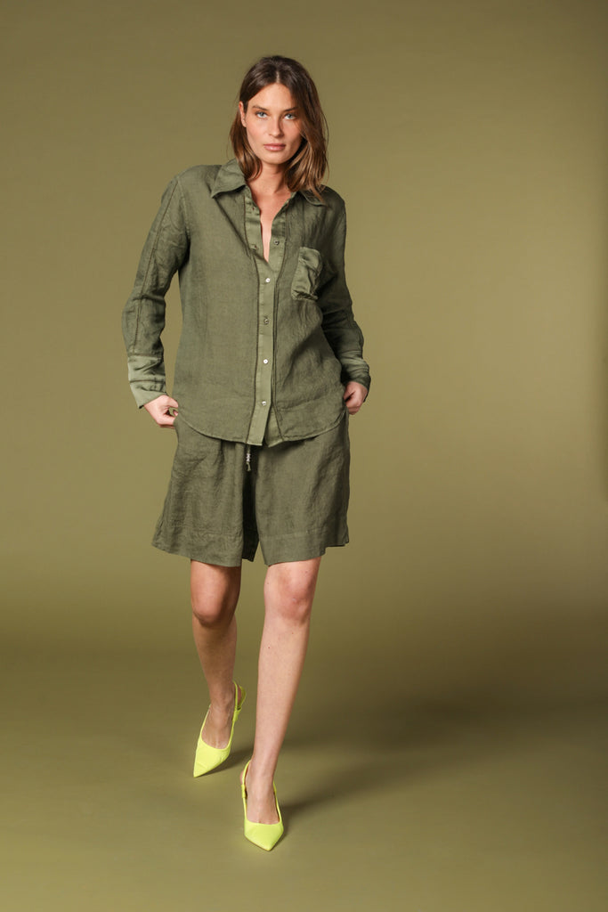 Image 2 de chemise femme modèle Nicole en vert de Mason's