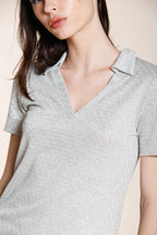 Ada Hemd Damen Kurzarm aus Lurex-Trikot
