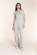 Ada Hemd Damen Kurzarm aus Lurex-Trikot