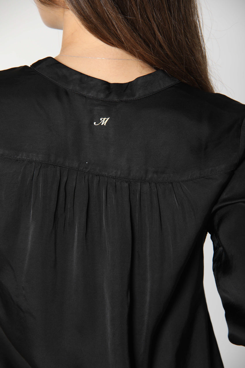 Image 2 de chemise femme en viscose noire modèle Margherita Shirt de Mason's