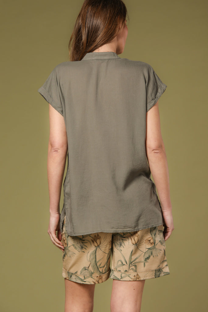 Image 4 de chemise femme modèle Adele MM en vert militaire de Mason's