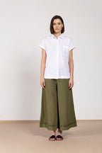Livia women's shirt short-sleeved in poplin