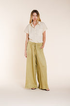 Livia Hemd Dame kurze Ärmel aus Popeline