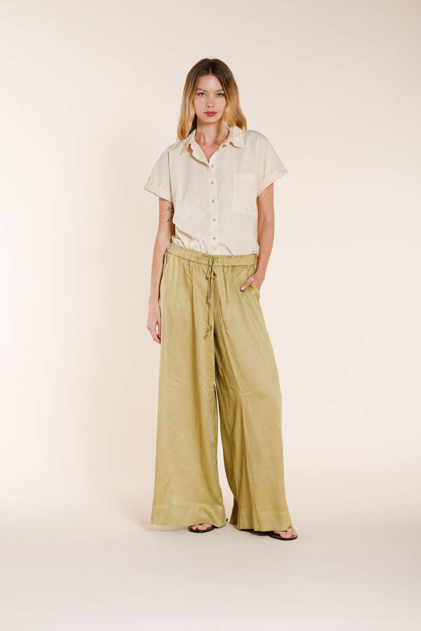 Livia Hemd Dame kurze Ärmel aus Popeline