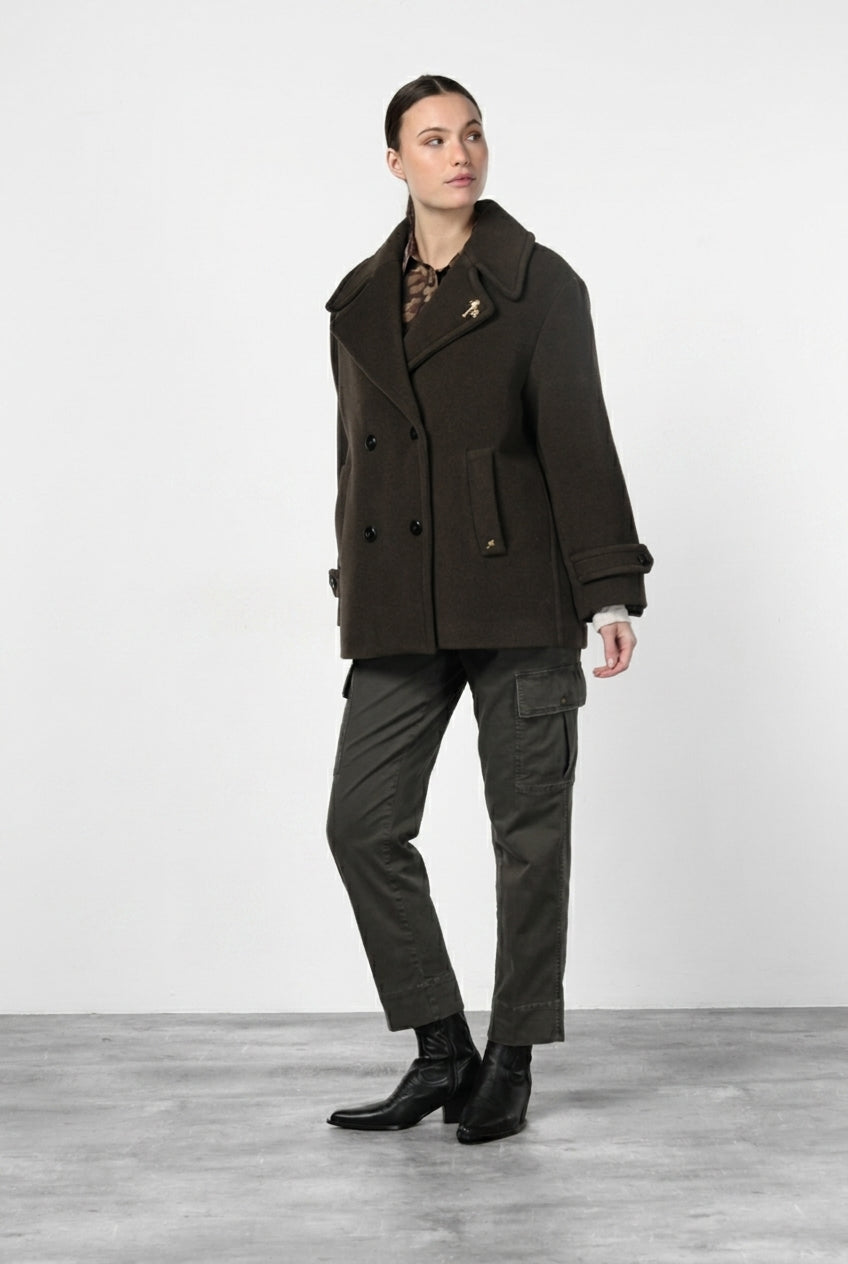 Leonie women’s coat in soft wool cloth
