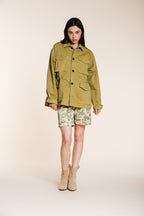 Florence New women's jacket in light stretch twill flower embroidery