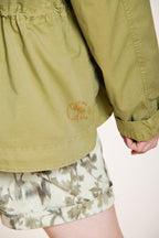 Florence New women's jacket in light stretch twill flower embroidery