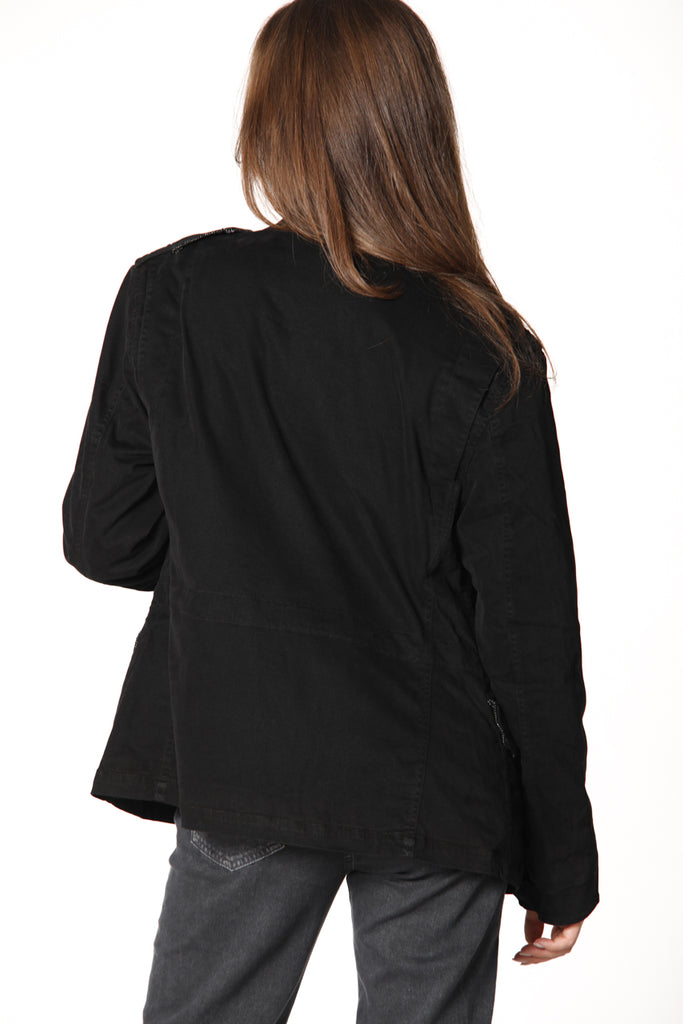 image 5 de veste de terrain femme en gabardine noir modèle Icon Field de Mason's