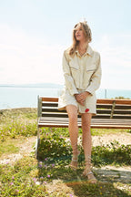 San Diego veste femme en coton flammé avec clous