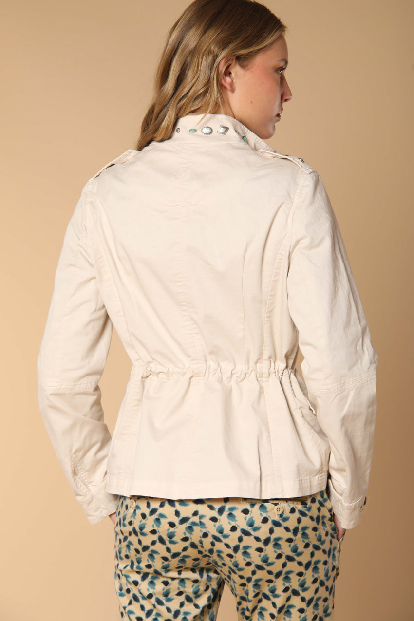 Eva women's field jacket in twill with studs