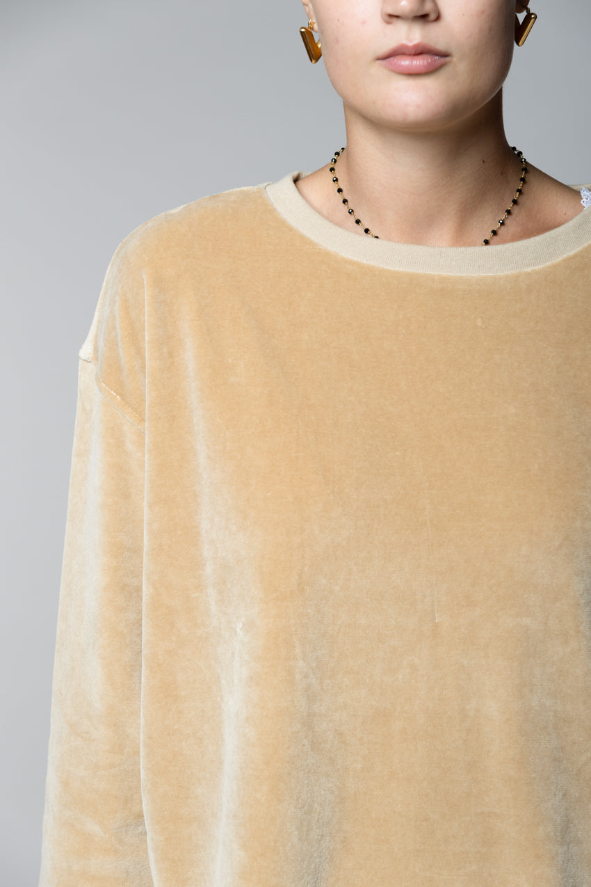 Beverly felpa donna in jersey ciniglia