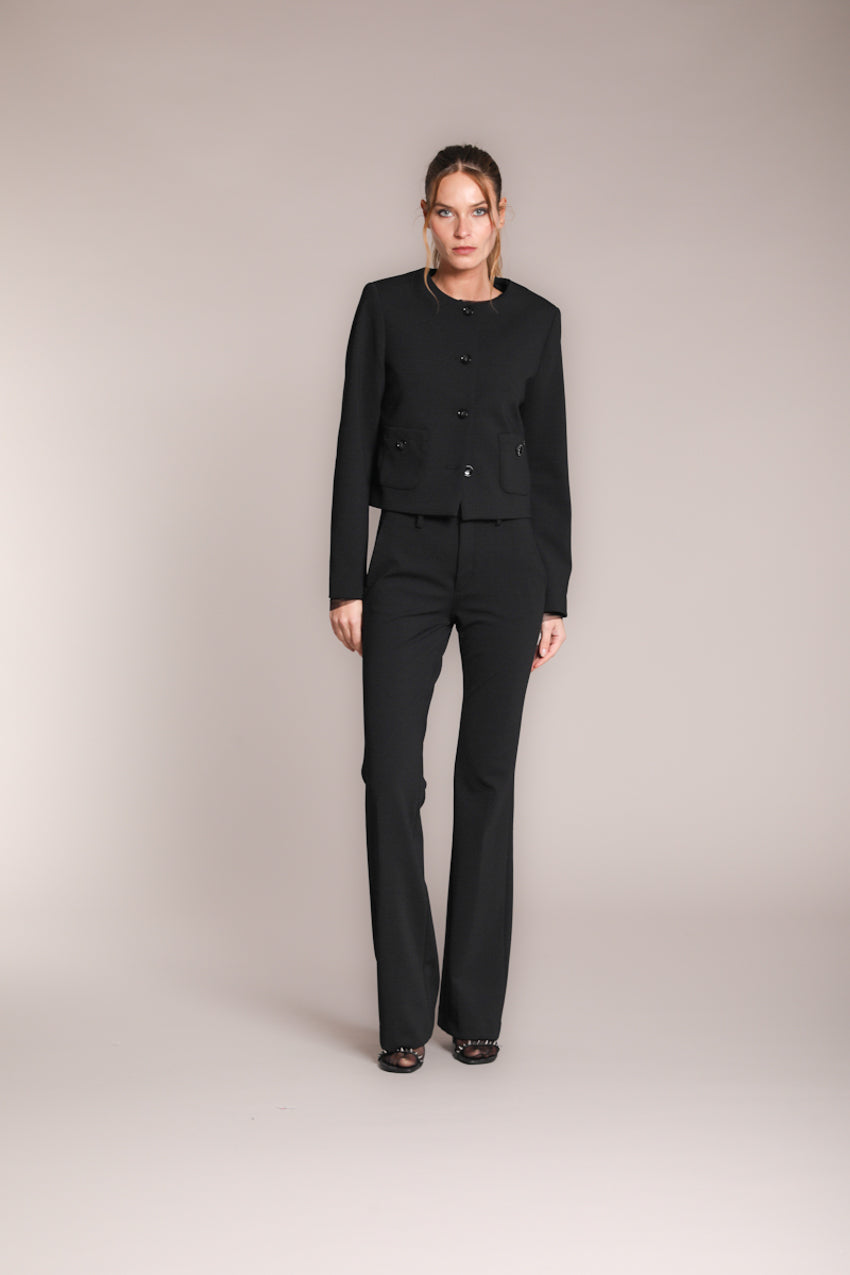 Foto 3 Lou Lou giacca cropped donna in jersey piquet