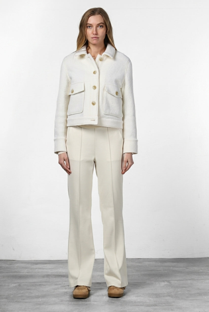 Odette Damenjacke aus Wollbouclé