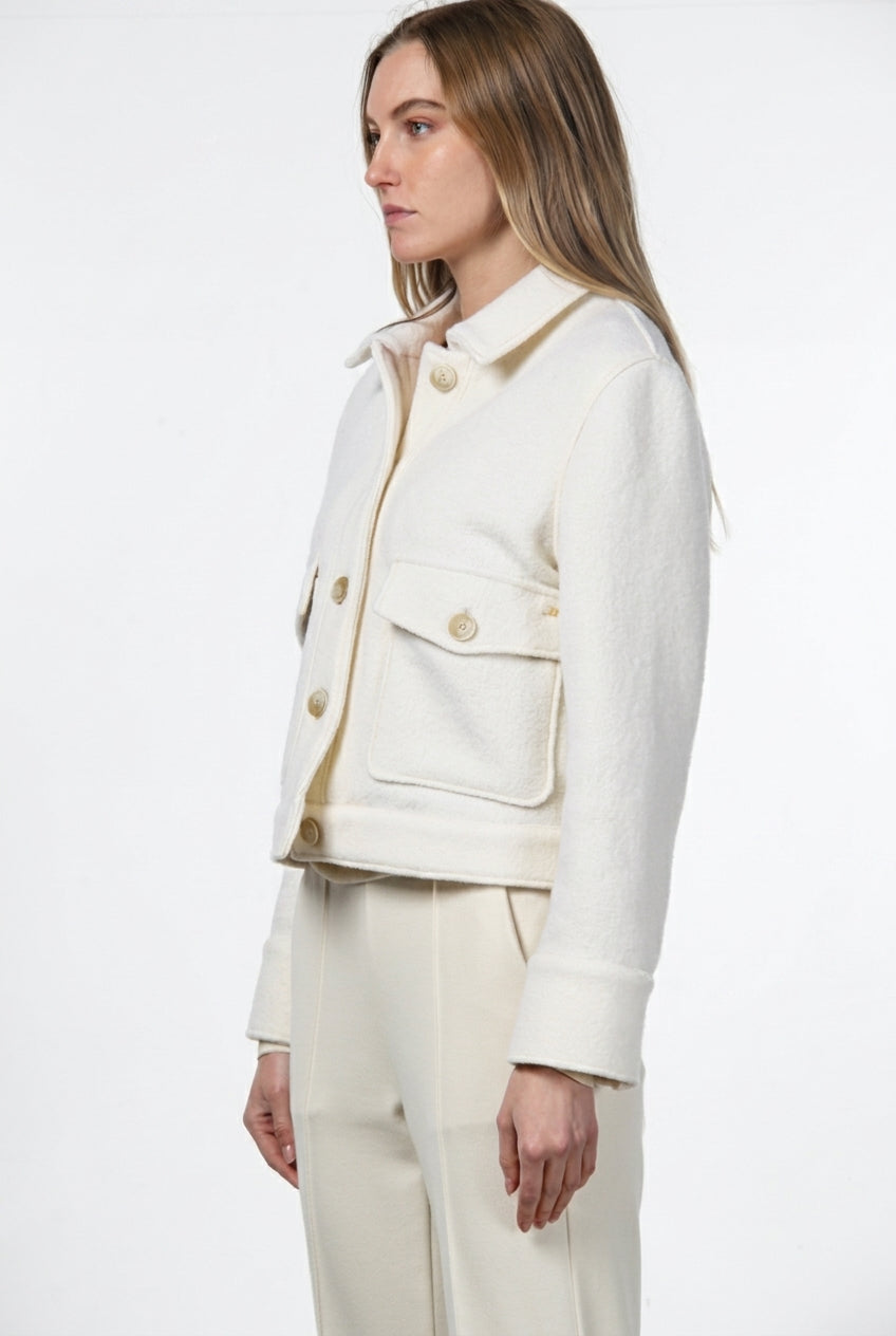 Odette Damenjacke aus Wollbouclé