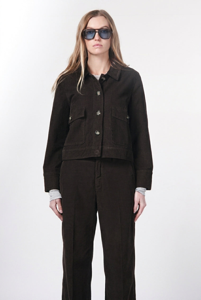 Odette Damenjacke aus 500-Rippen-Samt