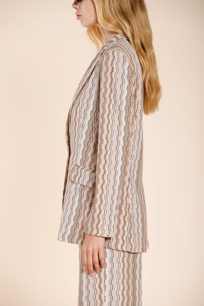 Irene blazer femme en jersey motif à rayures