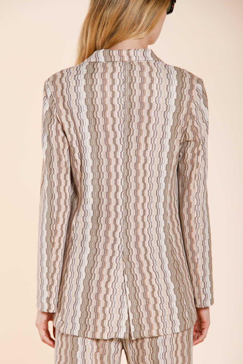 Irene blazer femme en jersey motif à rayures