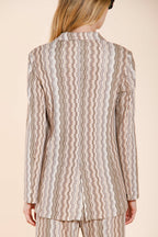 Irene blazer femme en jersey motif à rayures