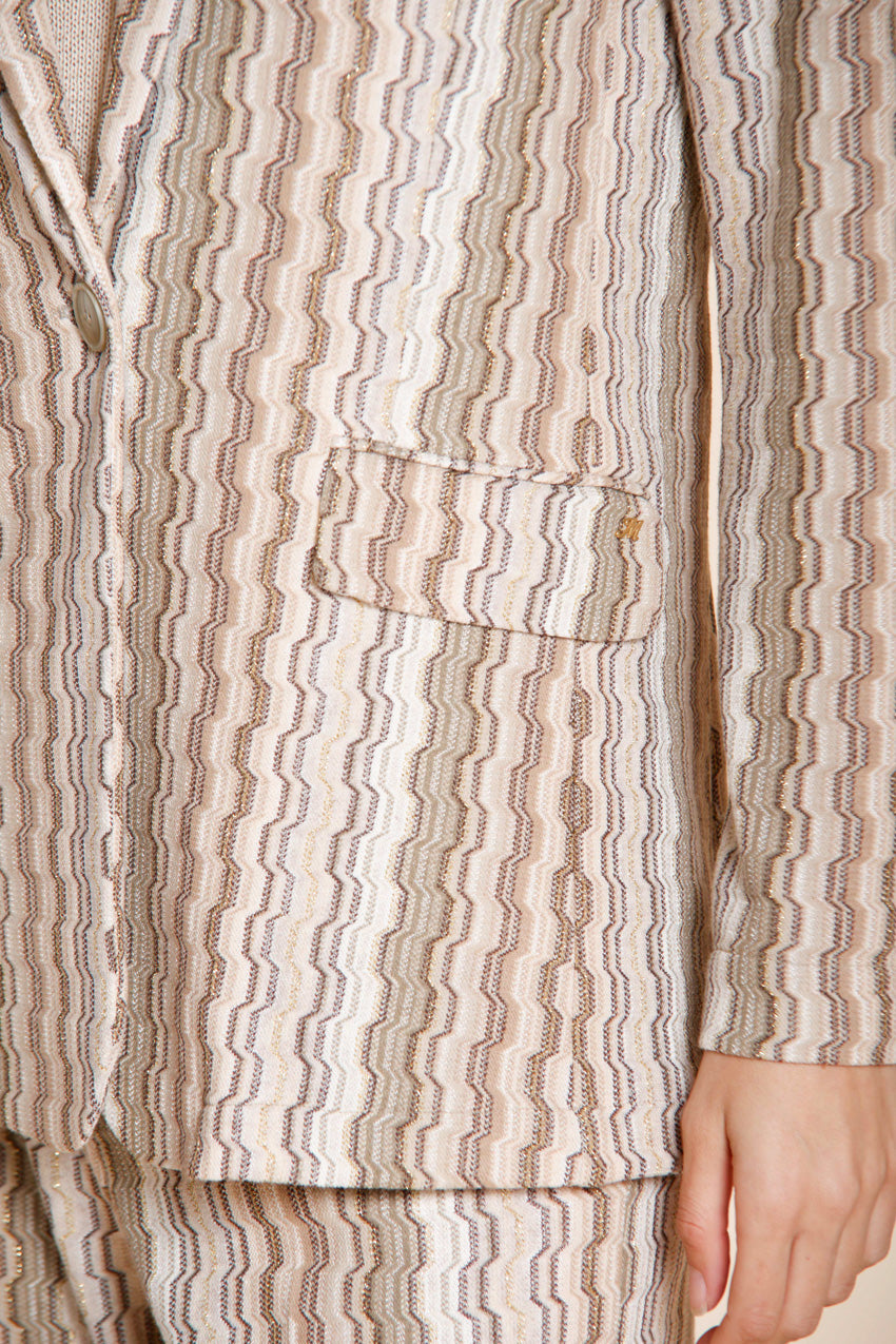 Irene blazer femme en jersey motif à rayures
