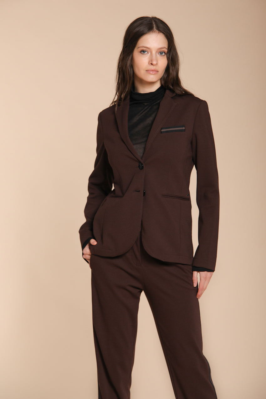Blazer Décontracté Femme En Velours - Veste De Bureau à Manches Longues Avec Poches Et Col Revers Pour Automne