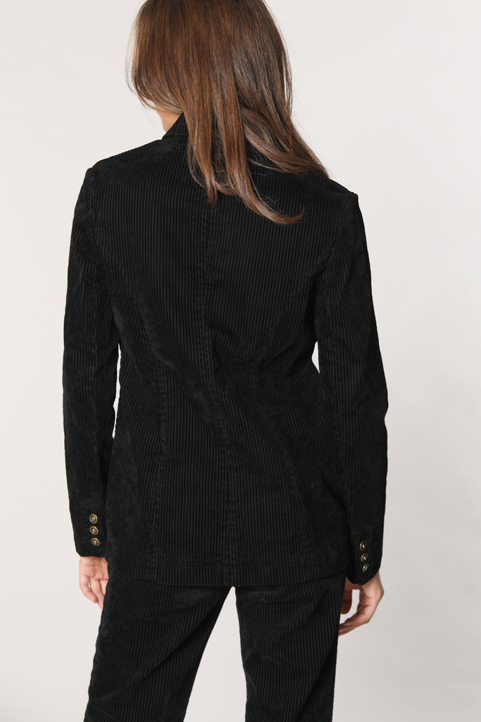 Image 4 de veste femme en velours noir modèle Theresa de Mason's 