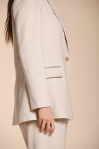 Foto 4 Irene blazer donna in jersey trama puntino