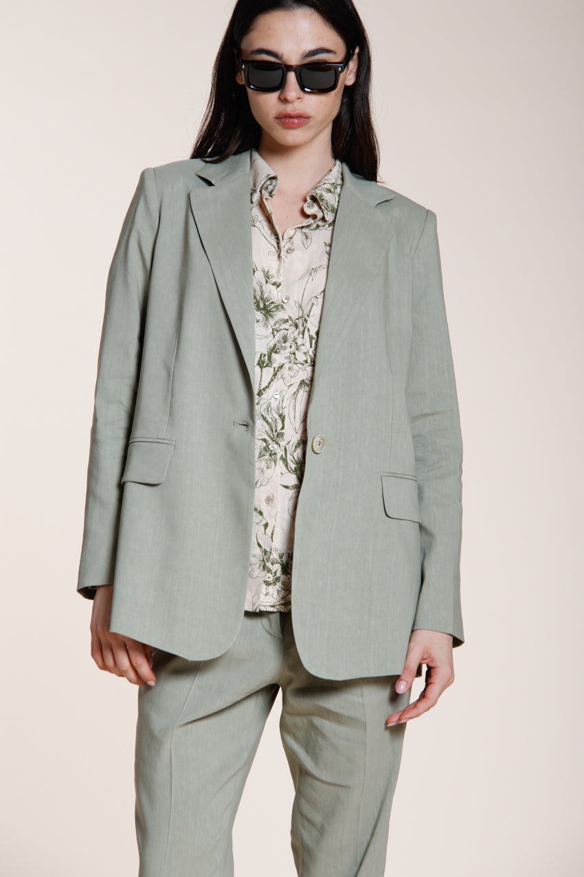 Irene blazer femme en toile mélange lin et viscose