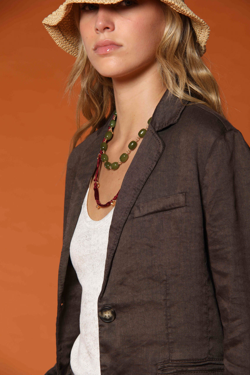 Irene Blazer Damen in Leinen und Baumwolltwill