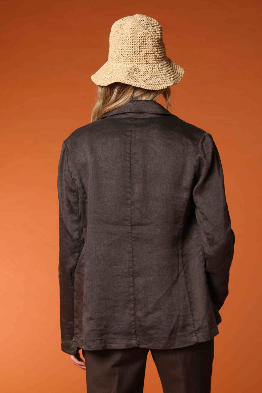 Irene women's blazer in linen and cotton twill