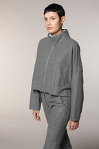 Nora Cropped-Damen-Sweatshirt aus Flanell-Jersey