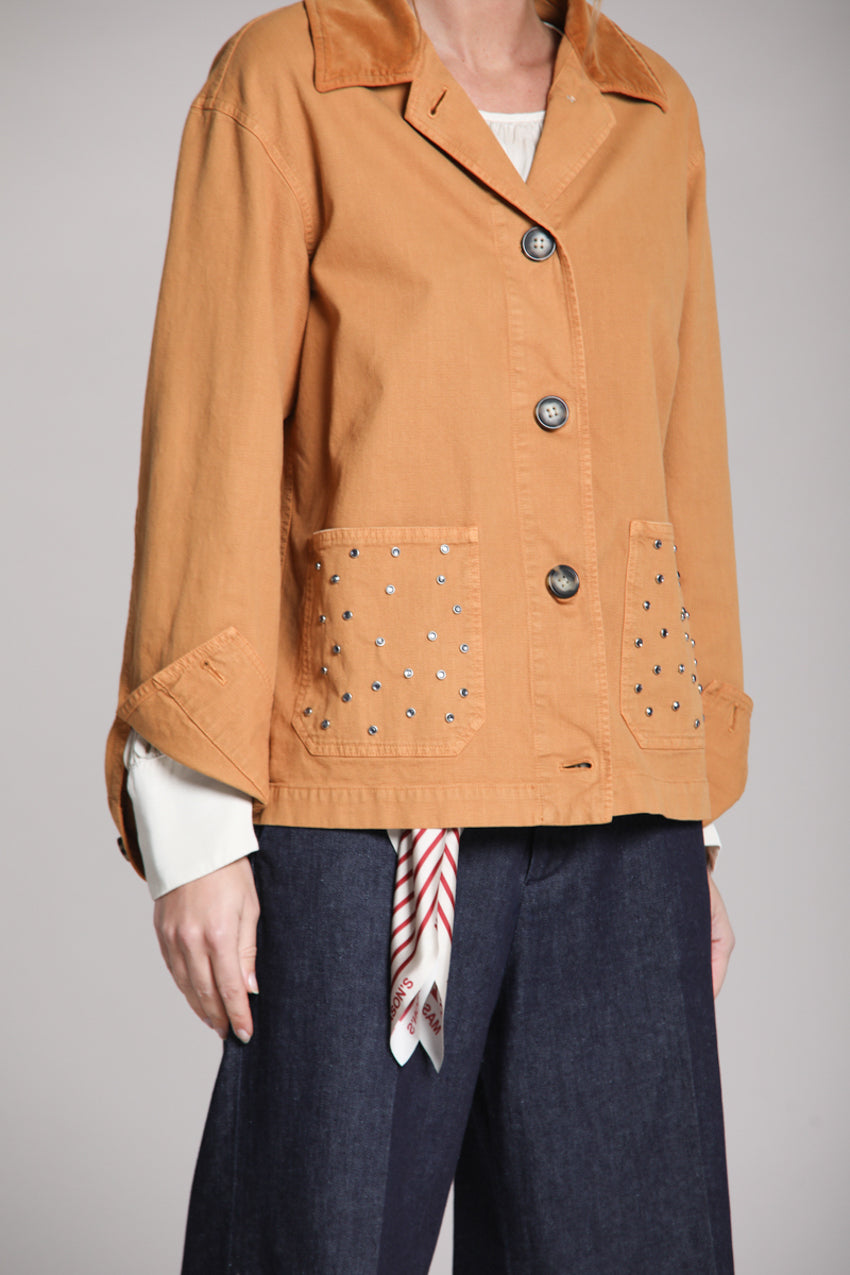 Irma women’s jacket in slub Panama fabric