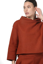 Nathi women’s sweatshirt in wool cloth