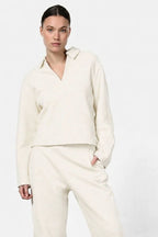 Simon Damen-Sweatshirt aus Wolltuch