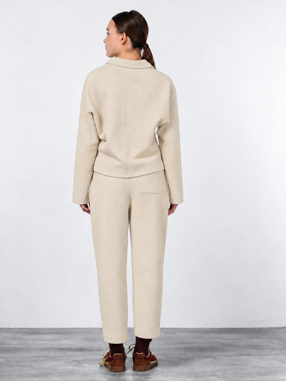 Simon Damen-Sweatshirt aus Wolltuch