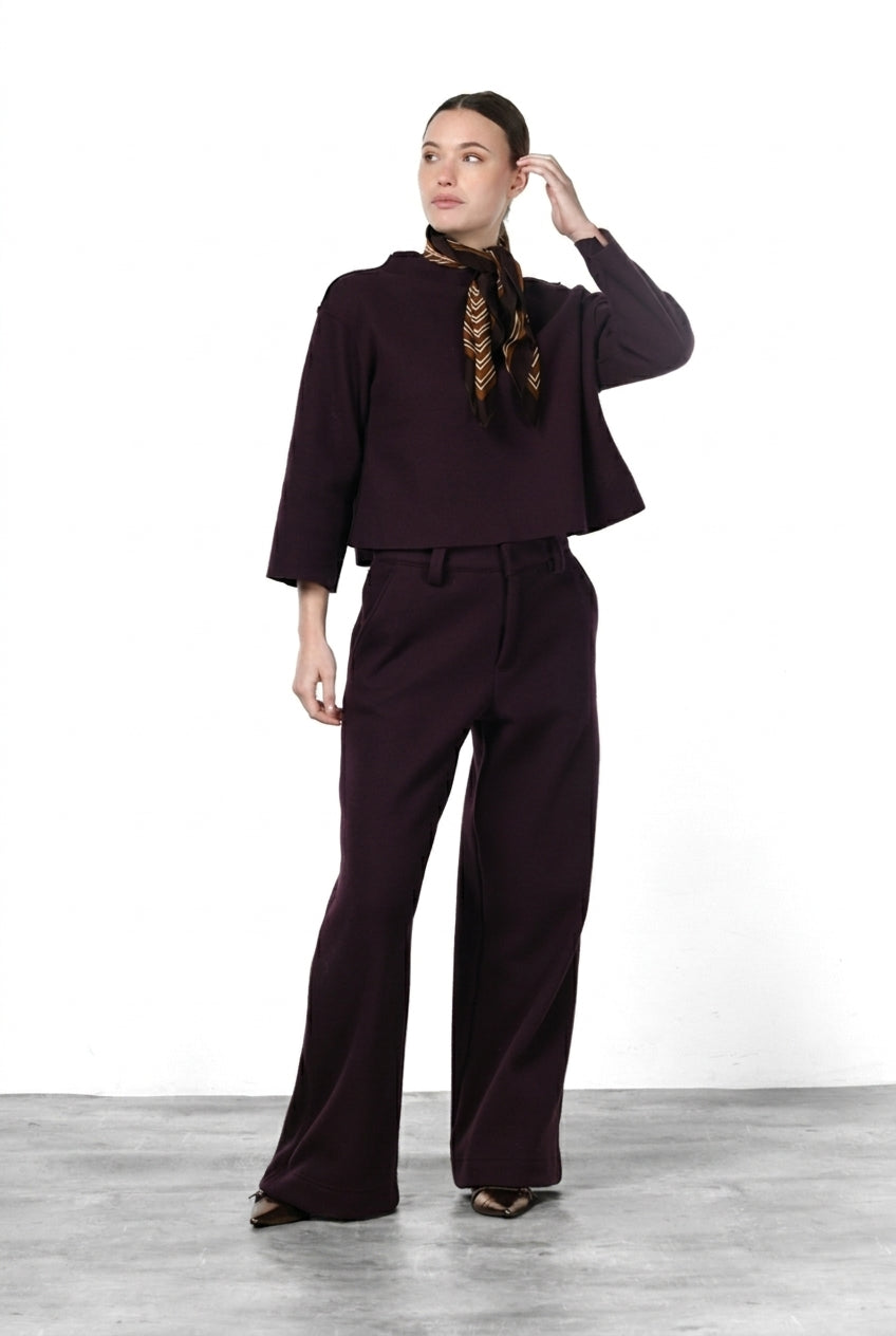Ida women’s sweatshirt in wool cloth
