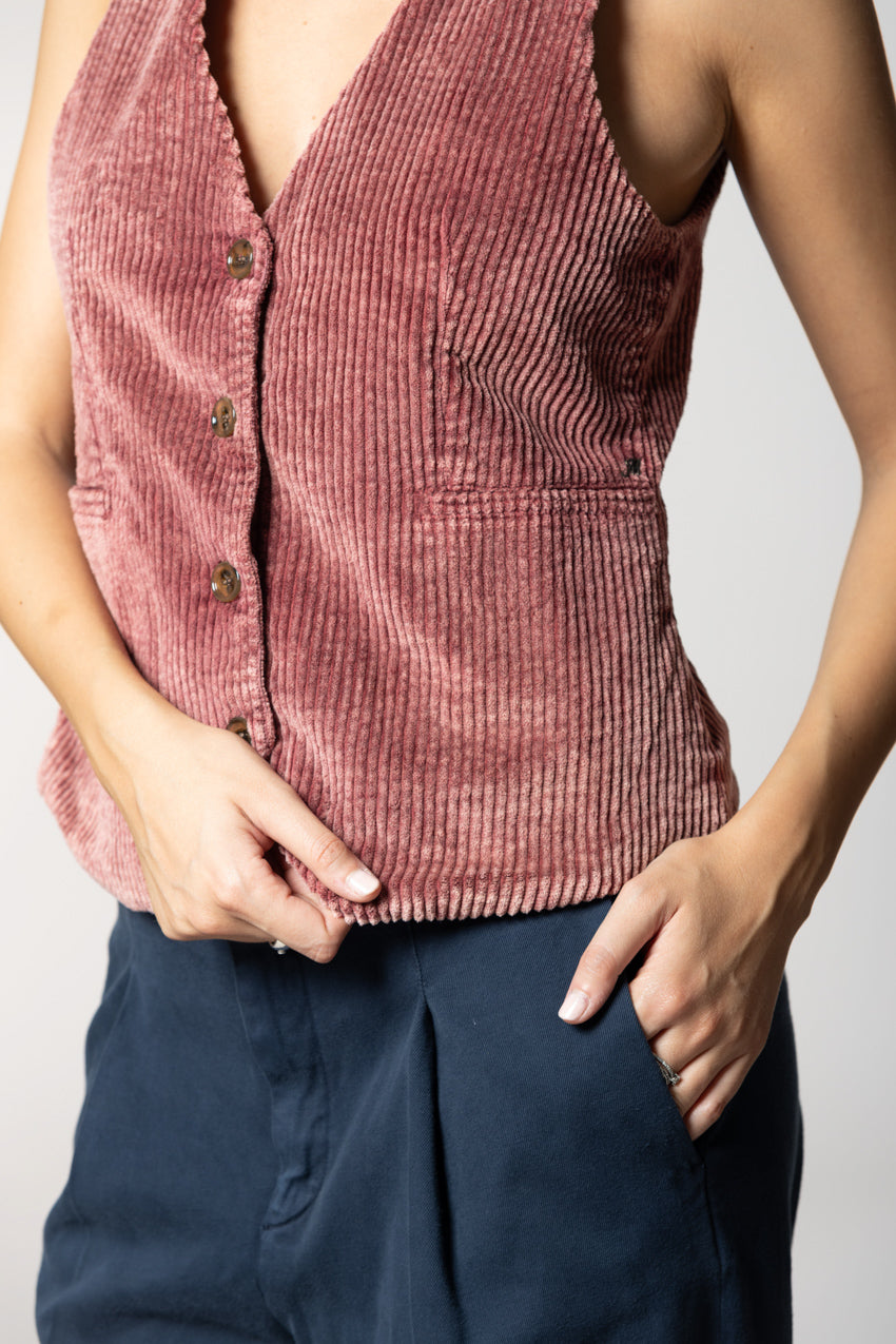 Ellen women’s gilet in wide-wale corduroy