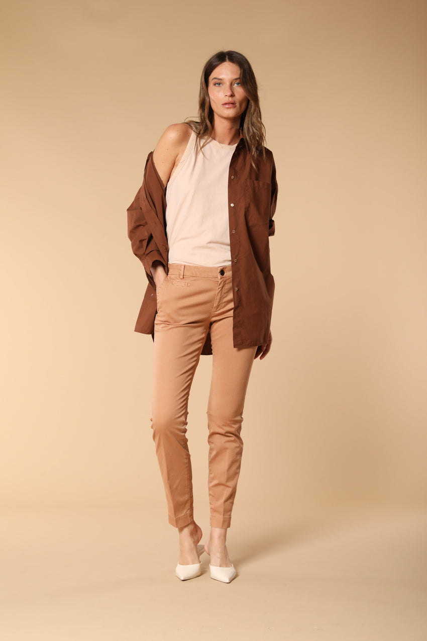 Jaqueline Archivio Pantalon Chino Femme en Gabardine coupe Curvy