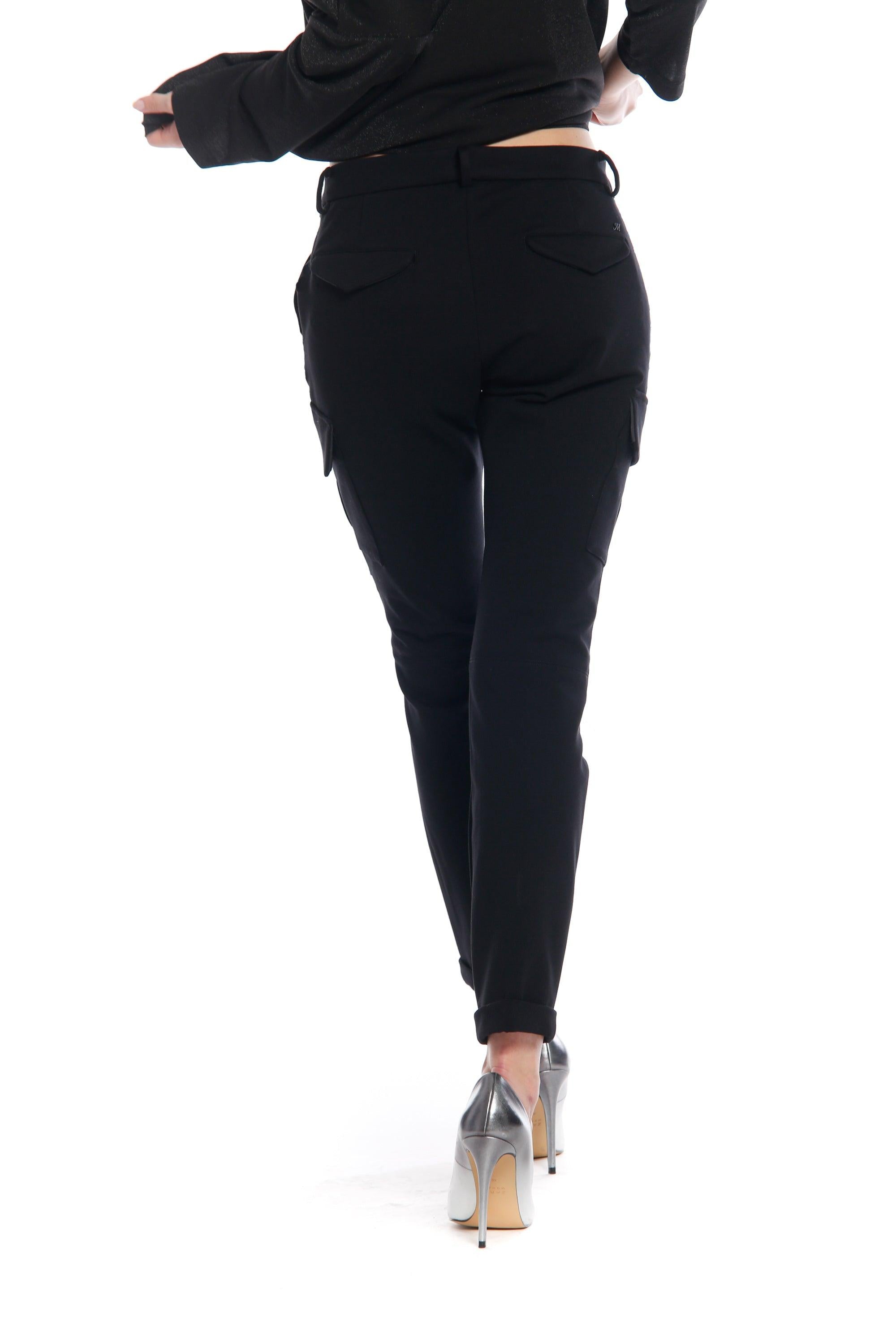 Bild 3 der Damen- Cargo  Hose aus Jersey Schwarz Modell Chile City von Mason’s