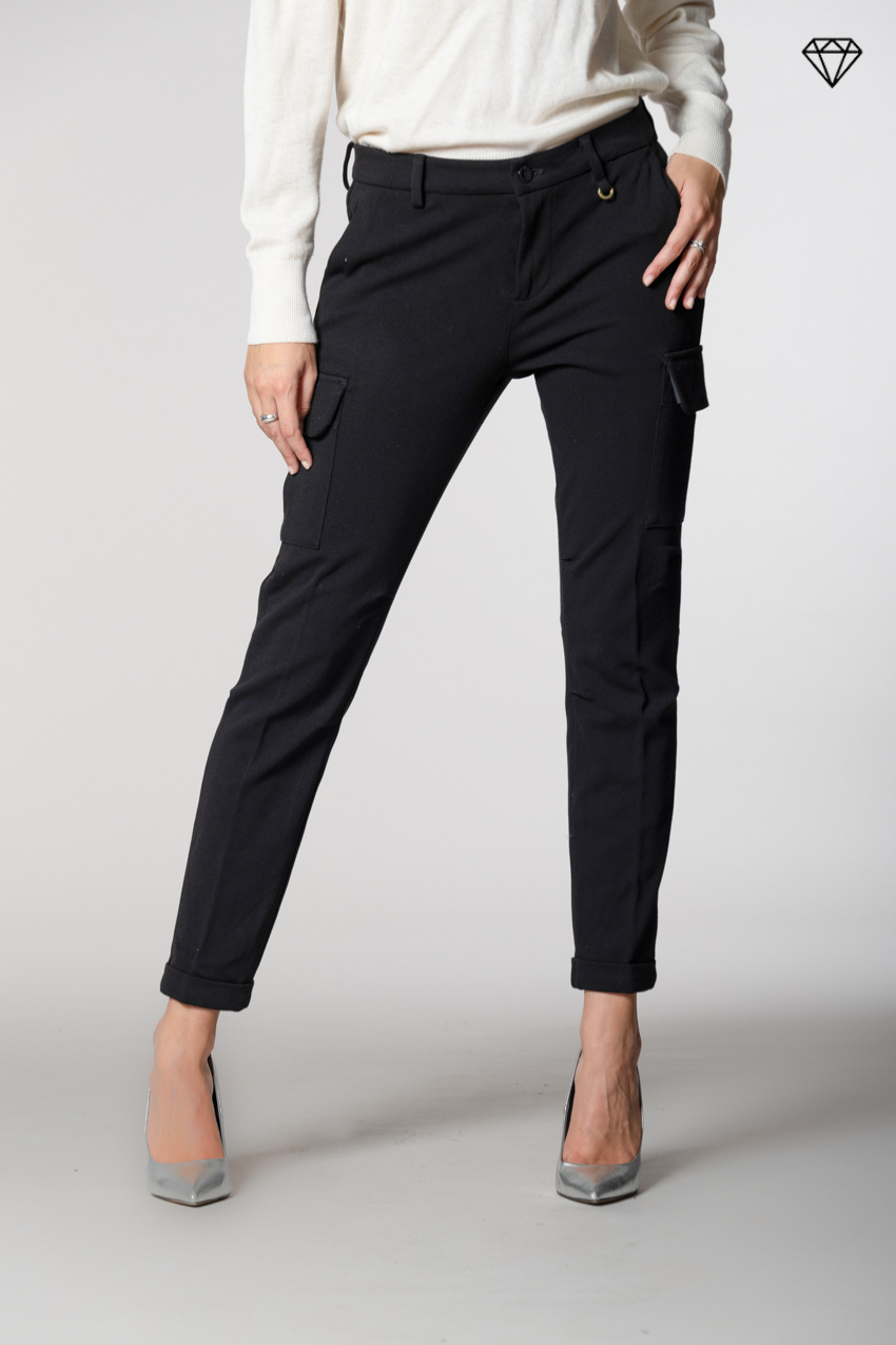 Chile City pantalone cargo donna in jersey tecnico slim fit ①