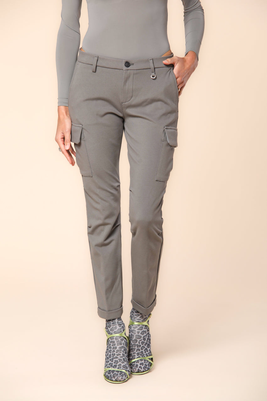 Chile City women's cargo pants in jersey technical ①