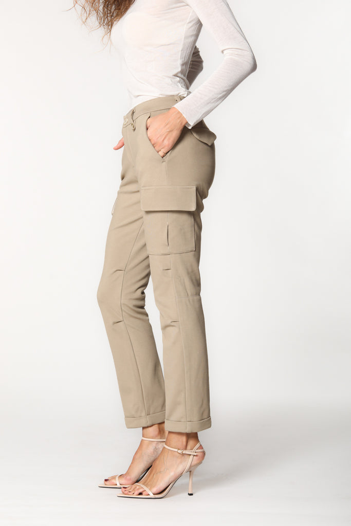 Image 5 de pantalon cargo femme en jersey couleur beige clair Chile City de Mason's